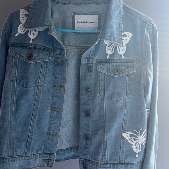 Butterfly Jean Jacket - Picture 1 of 2